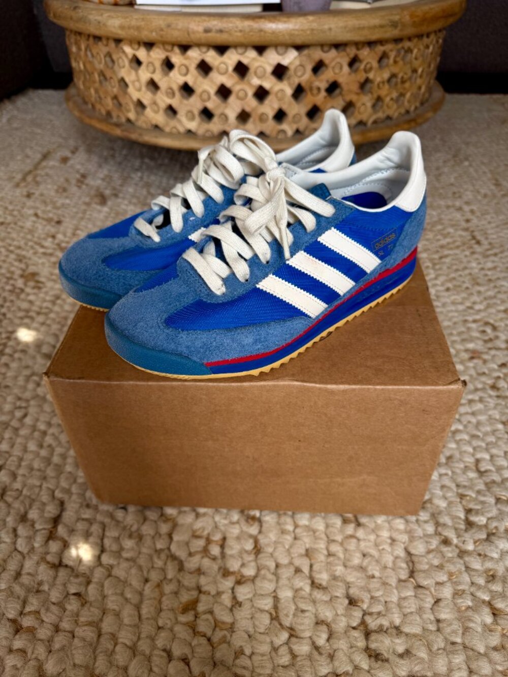 Adidas SL72 Rs Sneakers | Blue/White/Scarlet (M6.5/W7.5) - Picture 2 of 6